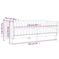 Miniatyrbillede 9 af 9: vidaXL 3-personers sofa stof sort