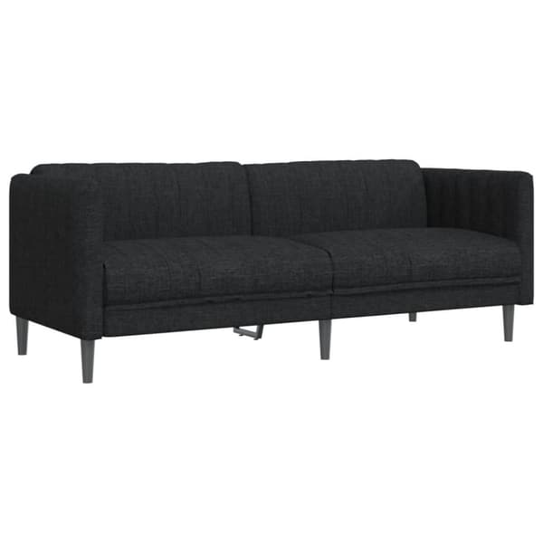 vidaXL 3-personers sofa stof sort