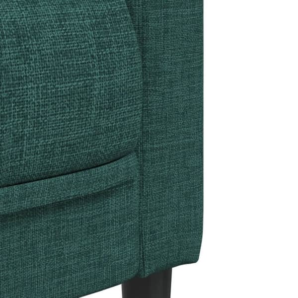 vidaXL 3-personers sofa stof mørkegrøn