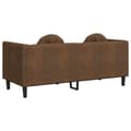 Miniatyrbillede 6 af 10: vidaXL 2-personers sofa med hynder velour brun