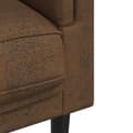 Miniatyrbillede 7 af 10: vidaXL 2-personers sofa med hynder velour brun