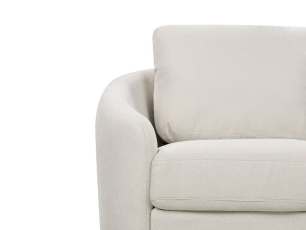 Sofa Lysegrå Stoff Møbeltrekk Gull Ben 2-seters Loveseat Retro