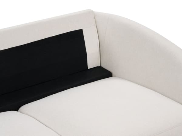Sofa Lysegrå Stoff Møbeltrekk Gull Ben 2-seters Loveseat Retro