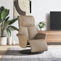 Miniatyrbild 9 av 9: vidaXL Reclinerfåtölj med fotstöd cappuccino konstläder