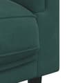 Miniatyrbillede 5 af 9: vidaXL sofasæt 2 dele med puder velour mørkegrøn