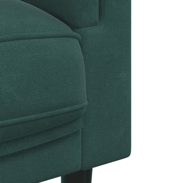 vidaXL sofasæt 2 dele med puder velour mørkegrøn