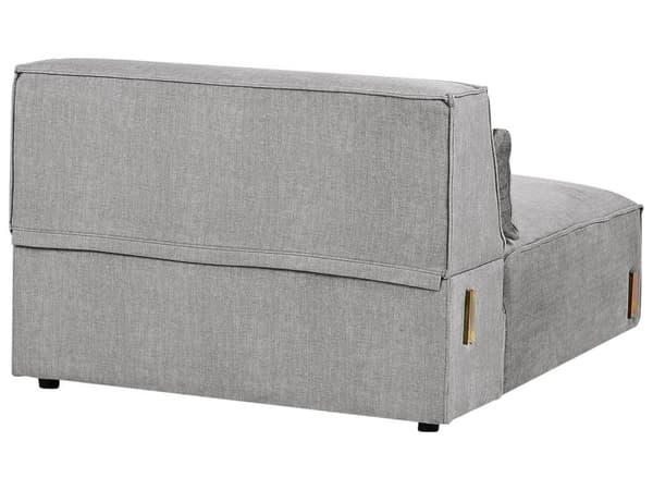 Moduulikulmasohva harmaa polyesteri kangas verhoilu vasenk. 3 hengelle modulaarinen moderni tyyli