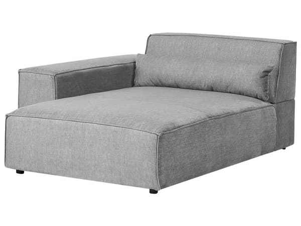 Moduulikulmasohva harmaa polyesteri kangas verhoilu oikea 3 hengelle modulaarinen moderni tyyli