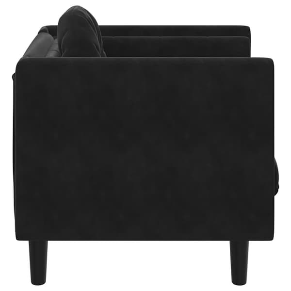 vidaXL sofastol med hynde velour sort