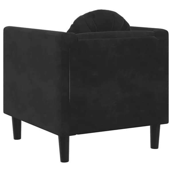 vidaXL sofastol med hynde velour sort