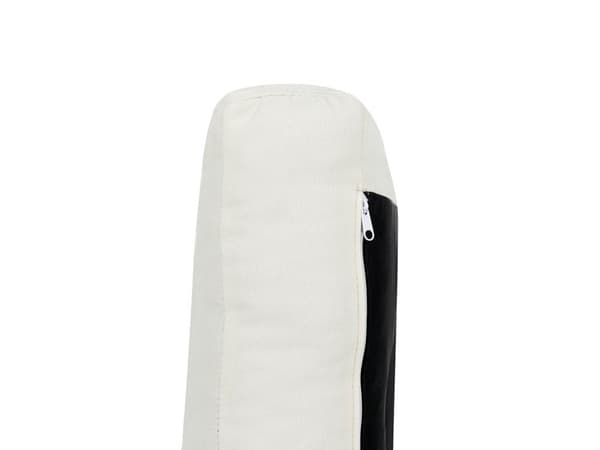 3-seters Sofa Off-White Polyester Stoff Treben Loveseat Sofa Retro Minimalistisk Stuemøbler