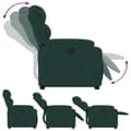 Miniatyrbild 7 av 11: vidaXL Elektrisk reclinerfåtölj med uppresningshjälp mörkgrön sammet