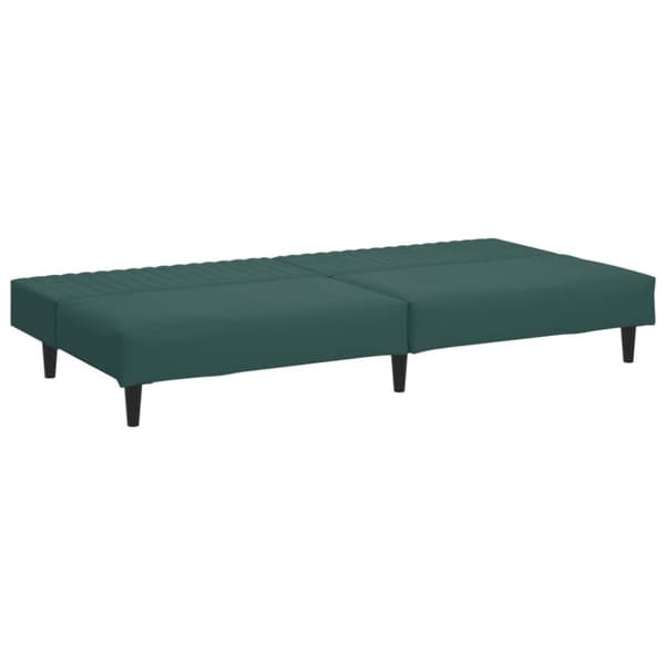 vidaXL sofasæt 2 dele velour mørkegrøn