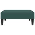 Miniatyrbillede 7 af 11: vidaXL sofasæt 2 dele velour mørkegrøn