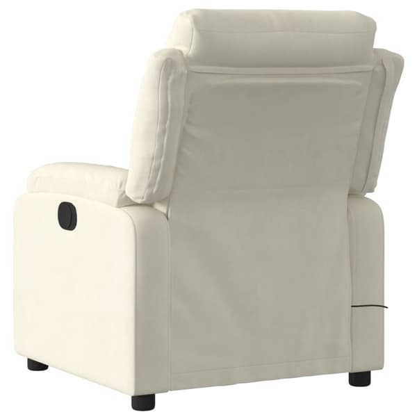 vidaXL massagestol velour cremefarvet