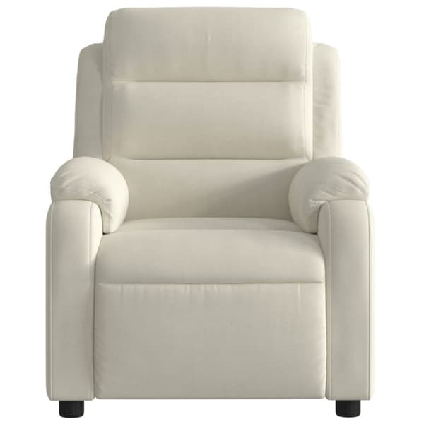 vidaXL massagestol velour cremefarvet