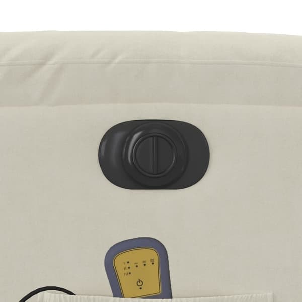 vidaXL massagestol velour cremefarvet