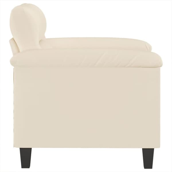 vidaXL sofastol 60 cm mikrofiberstof beige