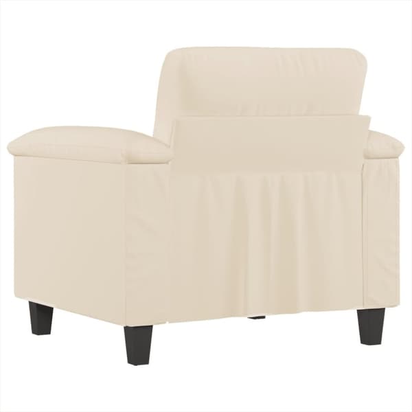 vidaXL sofastol 60 cm mikrofiberstof beige