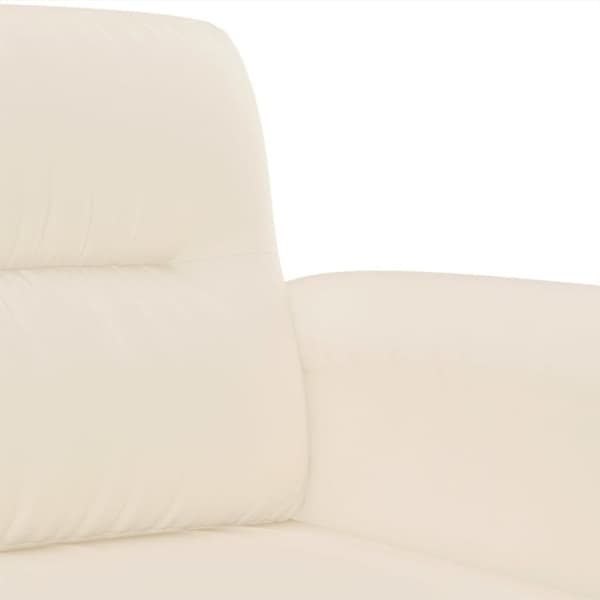 vidaXL sofastol 60 cm mikrofiberstof beige