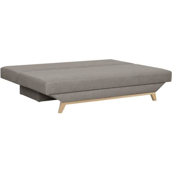 TEIJO 3-sits konvertibel bänk med förvaringslåda - Taupe tyg - L187 x D 91 x H 82 cm