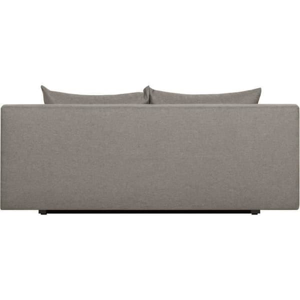 TEIJO 3-sits konvertibel bänk med förvaringslåda - Taupe tyg - L187 x D 91 x H 82 cm