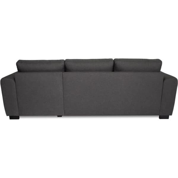 4-sits vändbar fast hörnsoffa - Antracittyg - L245 x D150 x H86 cm - HAMILTON - Tillverkad i Ukraina