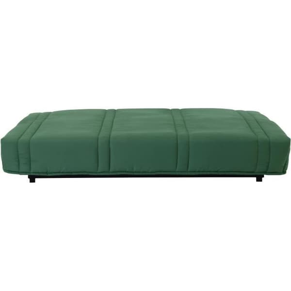 3-sits bäddsoffa LENA 20 - Skogsgrönt bomullstyg - Säng 125x190 cm - L193 x D92 x H93 cm