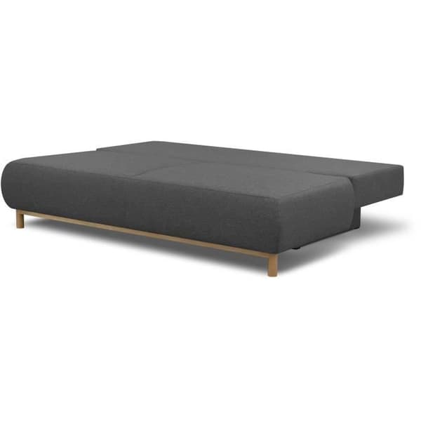 MIKA 3-sits konvertibel bänk - Grå tyg - Förvaringslåda - L 192 x H 84 x D 93 cm