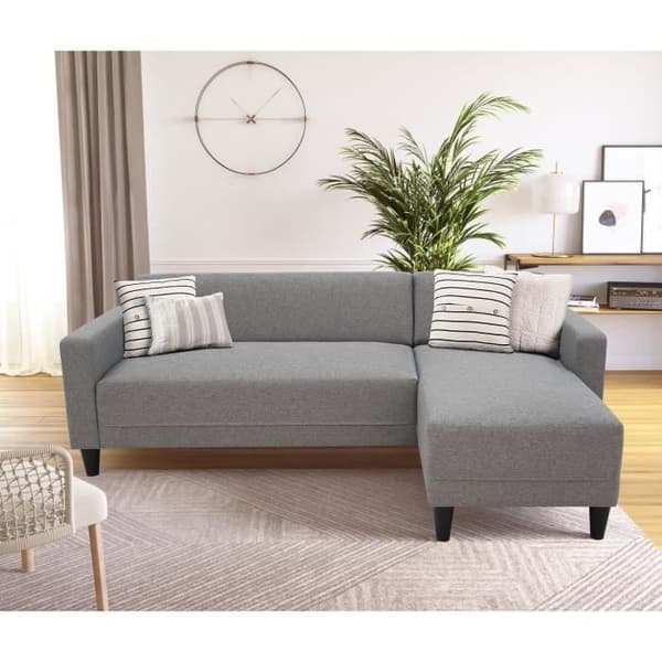 BOB 4-sits fast hörnsoffa - Mustyg - Vändbar - L 197 x D 117 x H 65 cm