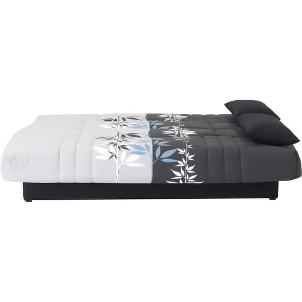 Clic clac 3 platser DREAM - 100% bomullstyg med Ramage-tryck - Säng 125x190 cm - L190 x D92 x H96 cm