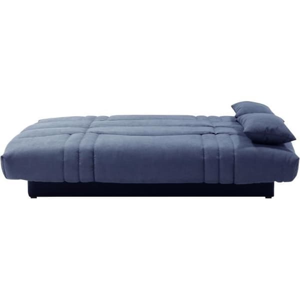 THELMA 3-sits bäddsoffa - Mörkblått Soro-tyg - Säng 125x190 cm - L190 x D92 x H96 cm