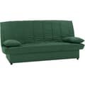 Miniatyrbild 3 av 4: 3-sits bäddsoffa - 100 % grönt bomullstyg - Modern stil - L 190 x D92 cm - MILA