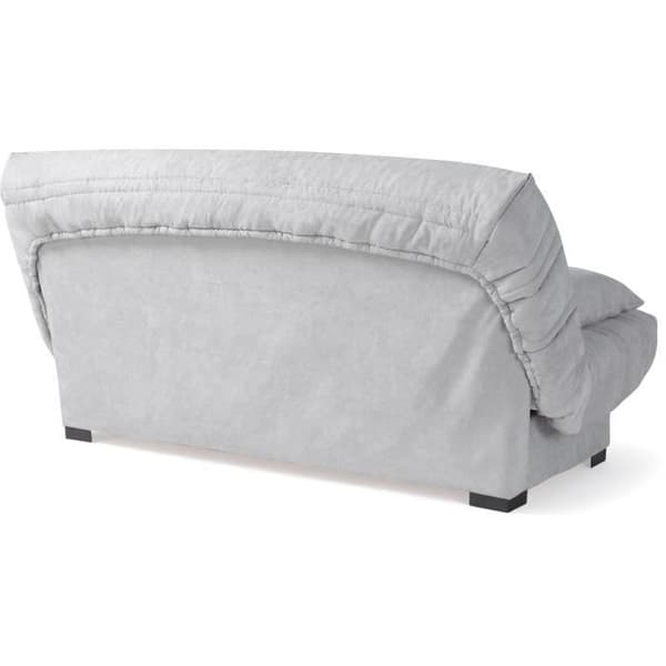 3-sits bäddsoffa - 17 cm madrass - Ljusgrått tyg - L199 x D96 x H103 cm - CHLOE