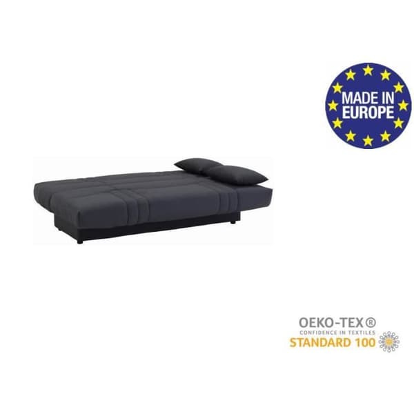 3-sits bäddsoffa - Antracitgrått tyg - L 190 x D 92 cm - DREAM - Modern stil