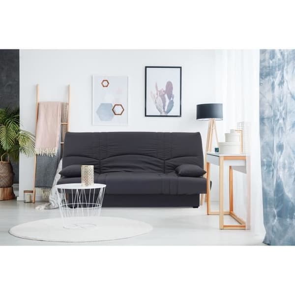 3-sits bäddsoffa - Antracitgrått tyg - L 190 x D 92 cm - DREAM - Modern stil
