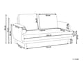 Miniatyrbilde 3 av 11: 2-seters Sofa Beige Boucle Treben Loveseat Sofa Retro Minimalistisk Stuemøbler