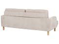 Miniatyrbilde 7 av 11: 3-seters Sofa Beige Boucle Treben Loveseat Sofa Retro Minimalistisk Stuemøbler