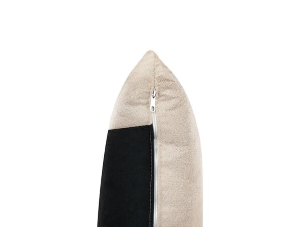Sofa Beige Fløyel 2 Seter Ryggstøttet Sete Metall Gyllene Ben Retro Glam