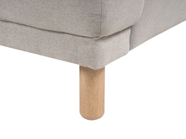 2-seters Sofa Taupe Stoff Treben Loveseat Sofa Retro Minimalistisk Stuemøbler