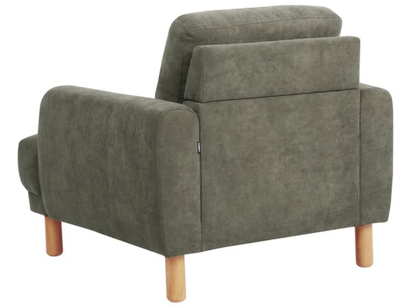 Sofagruppe 3-seters Sofa Lenestol Mørkegrønn Kordfløyel Treben Loveseat Retro Minimalistisk Stue Møbler