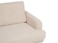 Miniatyrbild 9 av 11: Soffa 3-sits Beige Manchestertyg Träben Loveseat Retro Minimalistiska Vardagsrumsmöbler