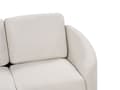 Miniatyrbild 8 av 11: Soffa Ljusbeige Tygklädsel Guldben 3-sits Retro