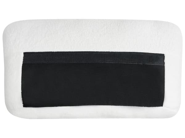 Soffa Vit Boucléklädsel Guldben 3-sits Retro