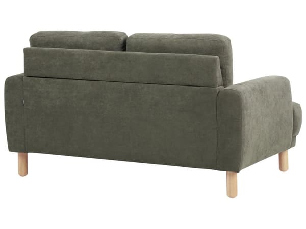 Soffa 2-sits Mörkgrön Manchestertyg Träben Loveseat Retro Minimalistiska Vardagsrumsmöbler