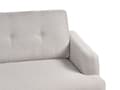 Miniatyrbild 8 av 11: Soffa 3-sits Taupe Polyestertyg Träben Loveseat Retro Minimalistiska Vardagsrumsmöbler