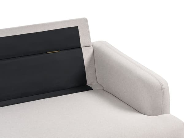 Soffa 3-sits Taupe Polyestertyg Träben Loveseat Retro Minimalistiska Vardagsrumsmöbler