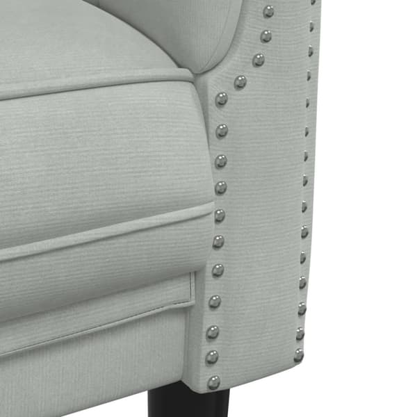 vidaXL sofasæt 2 dele velour lysegrå