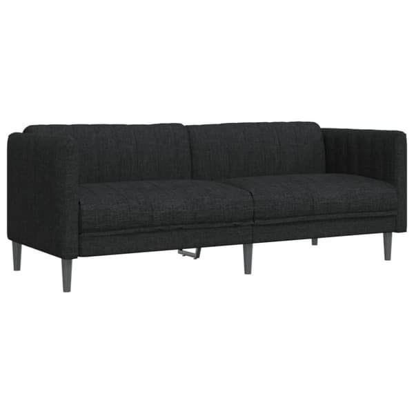vidaXL sofasæt 2 dele stof sort