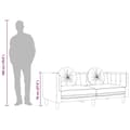 Miniatyrbillede 11 af 11: vidaXL 3-personers sofa med hynder velour blå